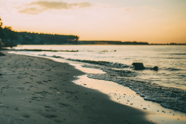 Puesta de sol en la playa