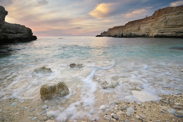 Puesta de sol en la playa