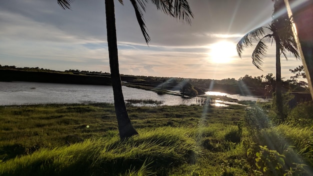 Puesta de sol en la playa