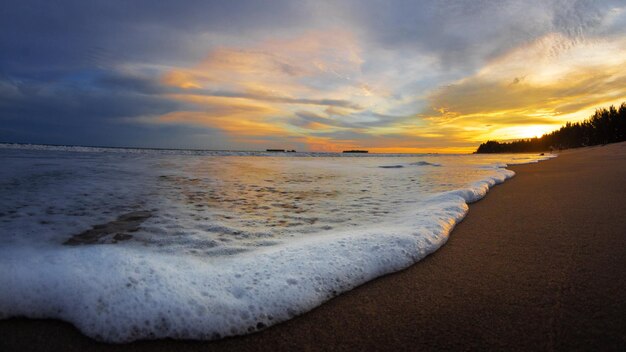 Puesta de sol en la playa