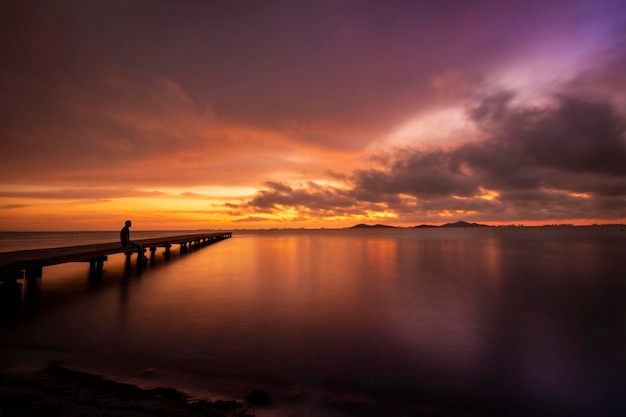 Puesta de sol en la playa