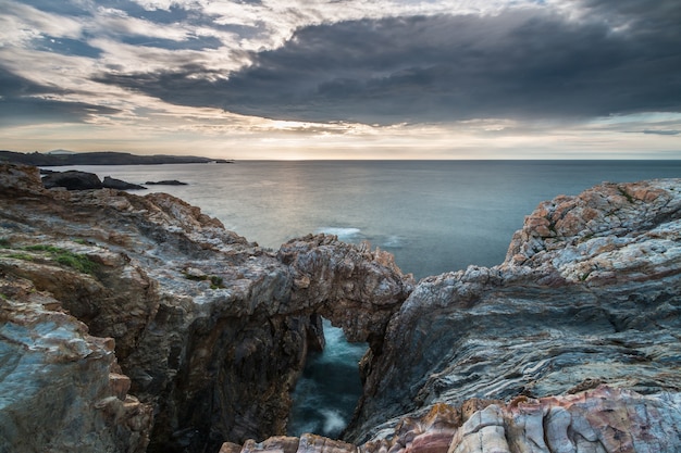 las puestas de sol en el mar de las costas y playas de Galicia y Asturias