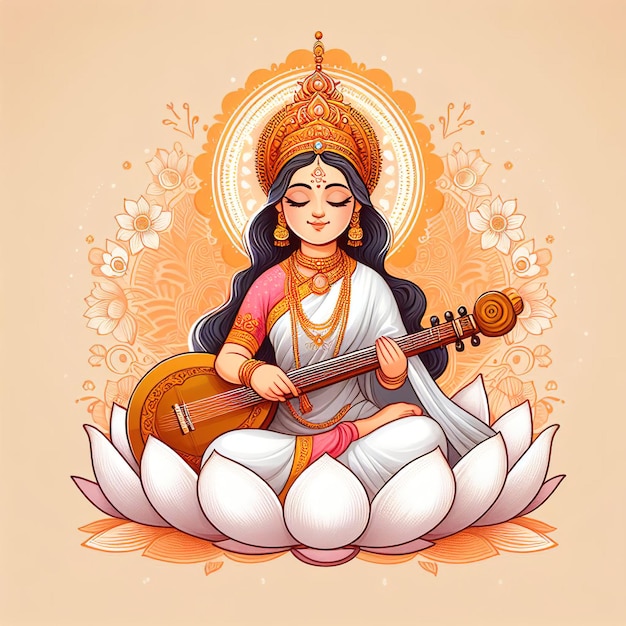 Foto puja de saraswati