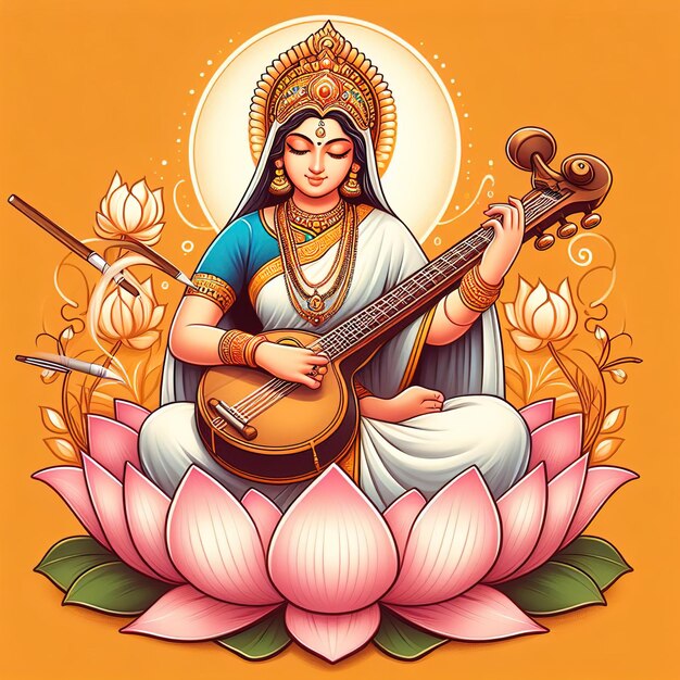 Foto puja de saraswati