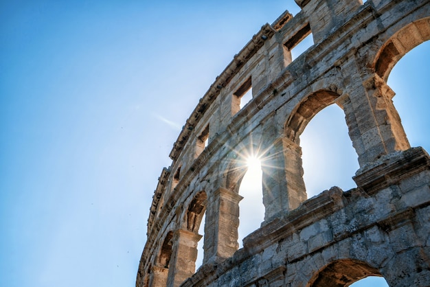 El Pula Arena en Pula, Istria, Croacia, Europa