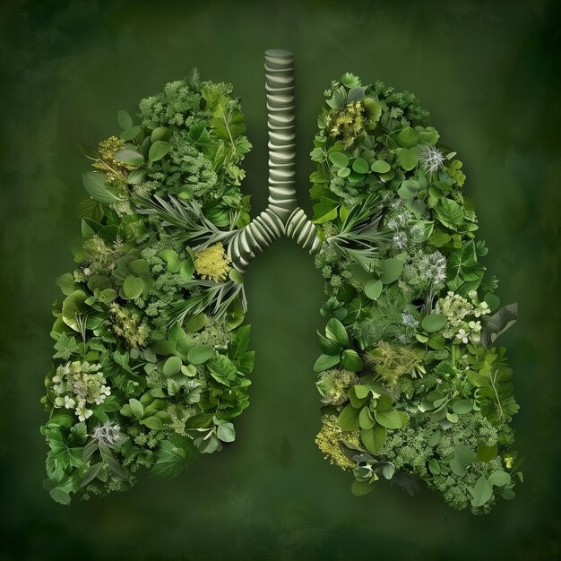 Unos pulmones verdes y sanos