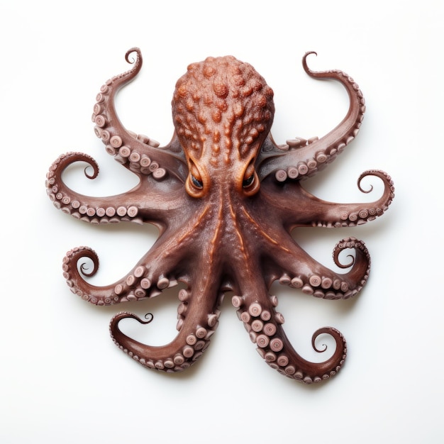 Foto el pulpo de chocolate una obra maestra de paisaje de colores apagados en estilo taxidermia gótica