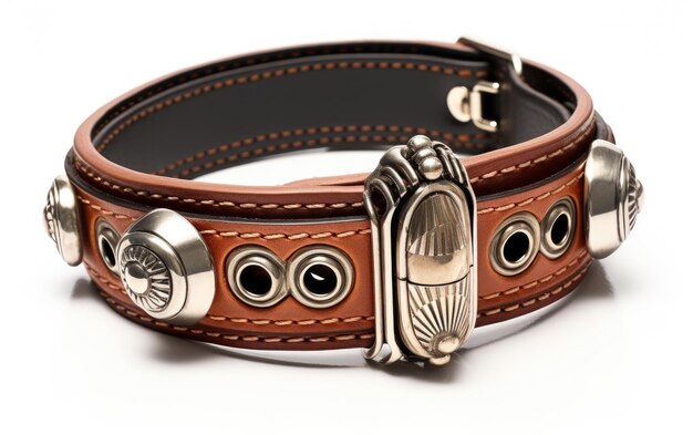 Pulseira masculina de couro