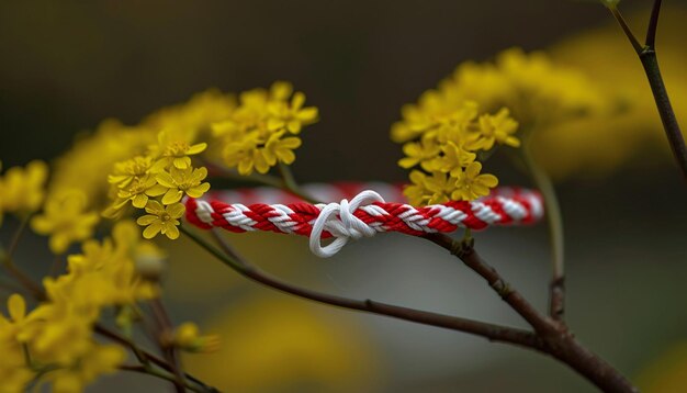 Foto una pulsera martisor minimalista