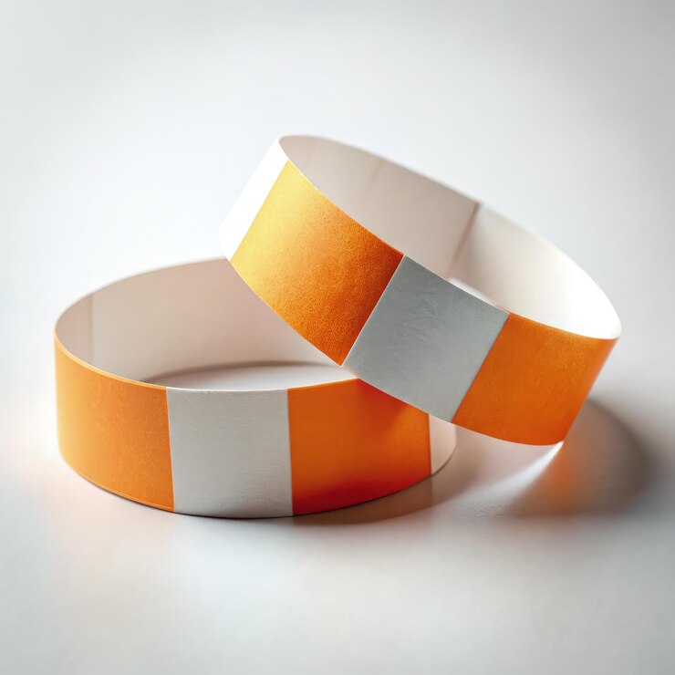 Foto pulseras creativas para eventos hechas de papel a escala estándar para varias actividades ia generativa
