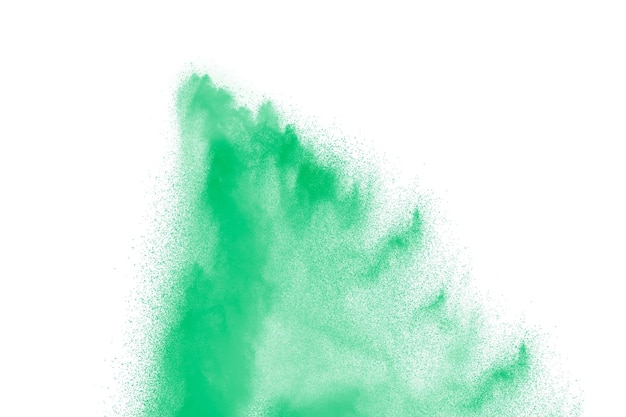 Pulverfarbe auf weißem Hintergrund