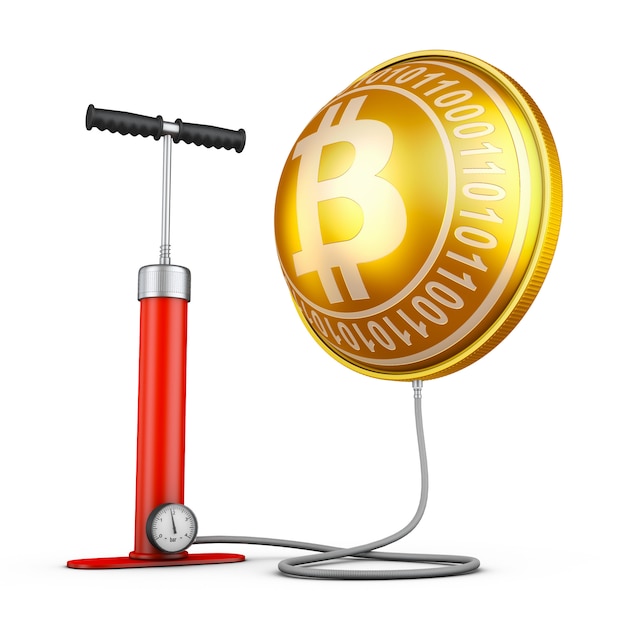 Pump und aufgeblasene Bitcoins