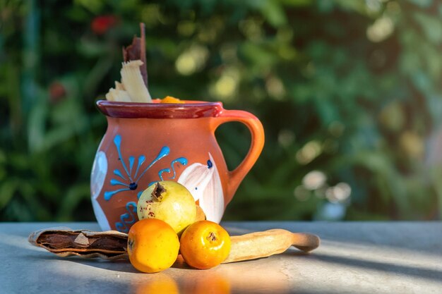 Punch navidad mexico traditioneller mexikanischer fruchtpunsch zu weihnachten