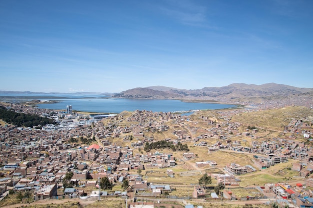 Puno no lago Titicaca