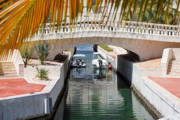 Foto punta cana cap cana dominikanische republik kanal nach marina