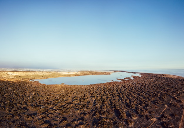 Foto punta entinas-sabinar, es un sitio natural en almerimar, el ejido, almería, españa