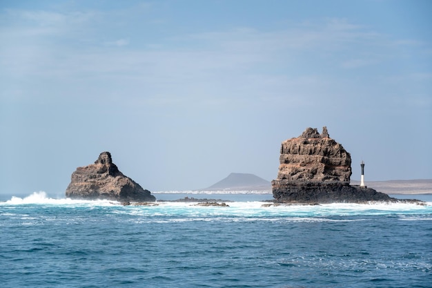 Punta Fariones pilas de mar Archipiélago Chinijo Orzola Lanzarote Islas Canarias