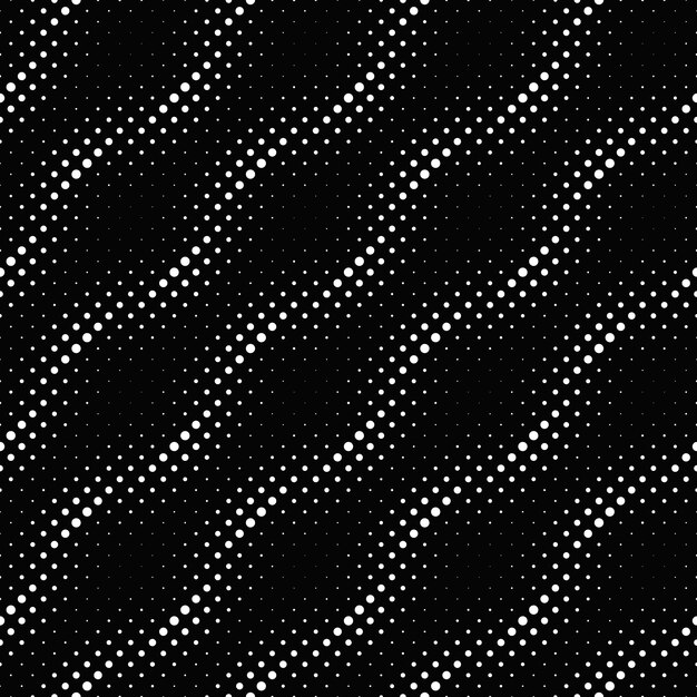 Foto punto de polca negro y blanco con puntos sobre un fondo negro
