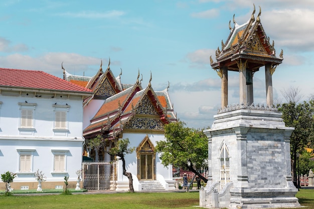 Punto de referencia del templo de Wat Benchamabophit para turistas en BangkokThailand Punto de referencia más favorito para viajar