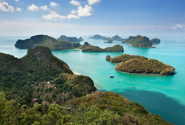 Punto de vista de la isla en Tailandia