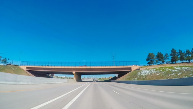 Punto de vista de POV - Conduciendo hacia el norte hacia Boulder por la autopista 36.