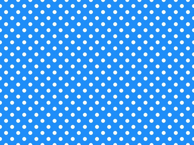 Puntos de polca de color blanco texturizado sobre un fondo azul Dodger