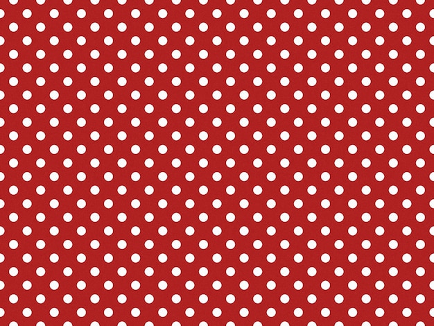 Puntos de polca de color blanco texturizado sobre un fondo rojo de ladrillo de fuego