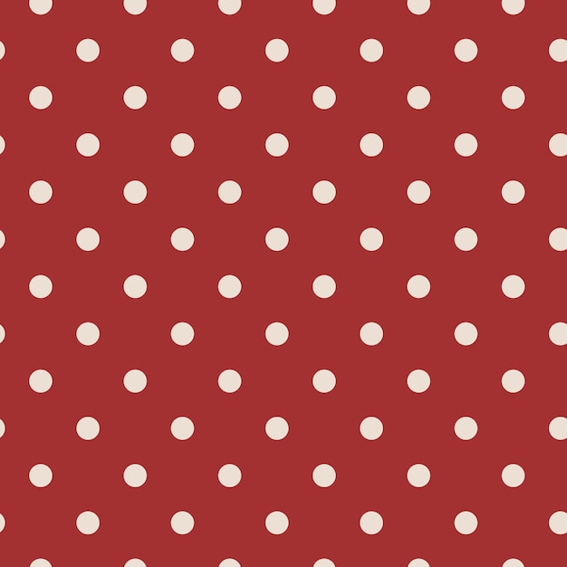 puntos de polca en un fondo rojo