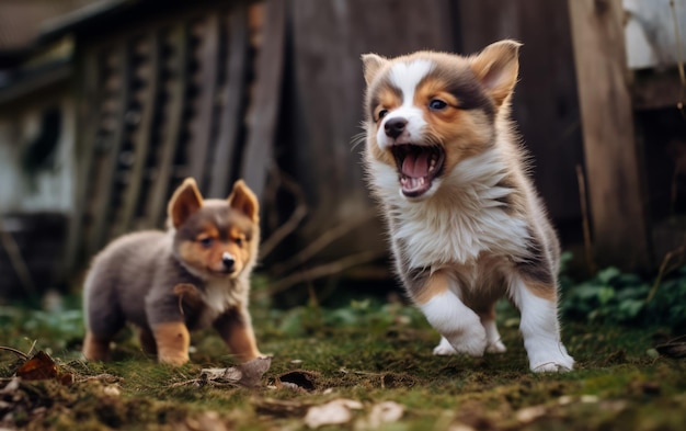 Puppy On Duty La conmovedora muestra de amor entre hermanos