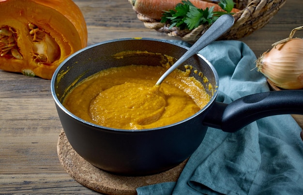 puré de calabaza y zanahoria