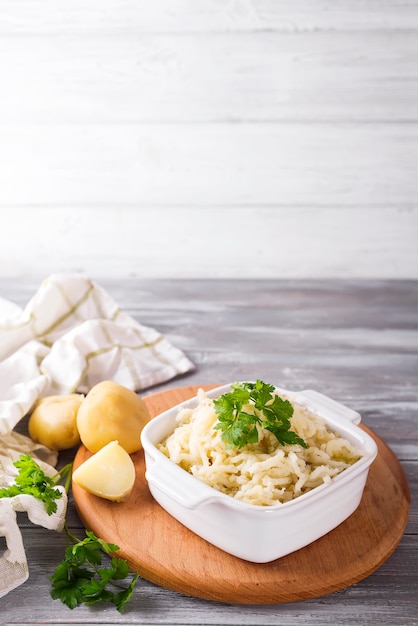 Puré De Papas En Un Tazón