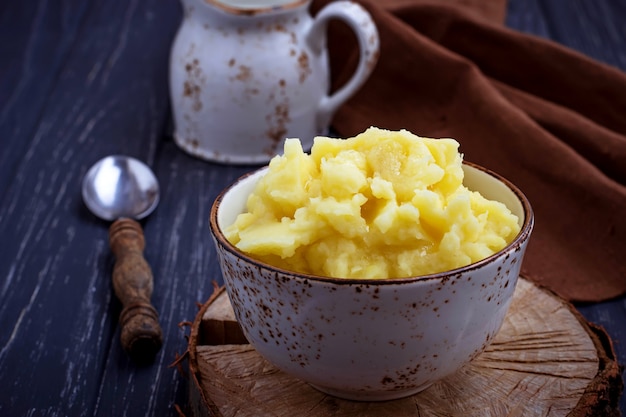 Puré De Papas En Un Tazón