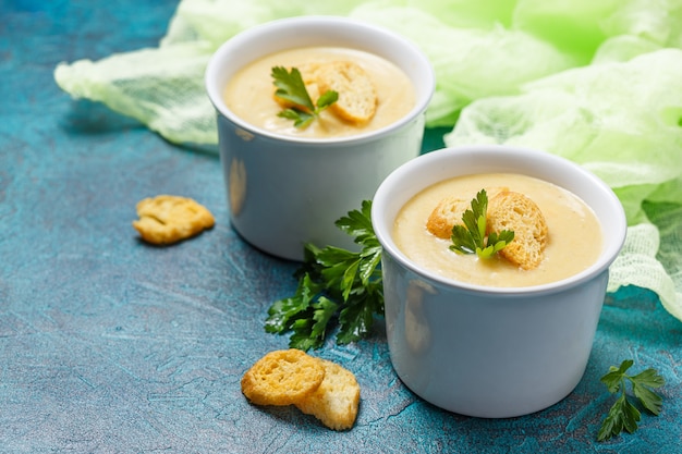 Puré de sopa de verduras