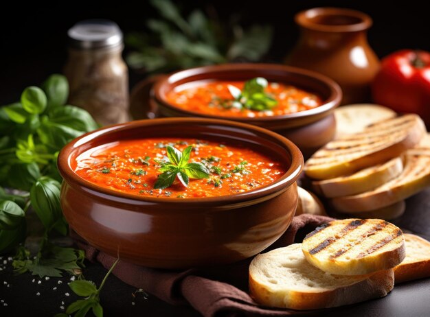 Puré de tomate con verduras