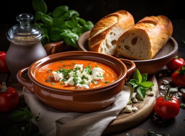 Puré de tomate con verduras