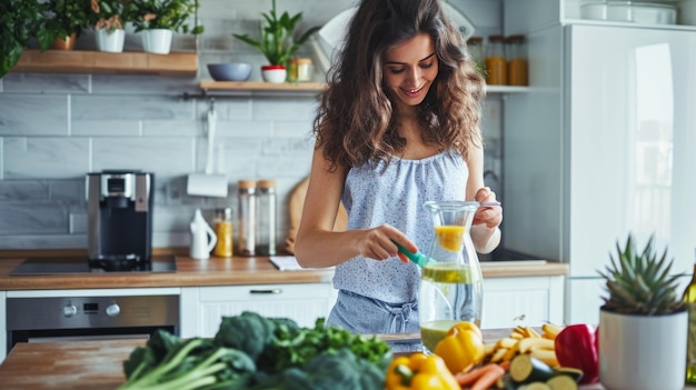 Pureza Deslizada Abraçando 100 Naturas Boa-vinda com frutas orgânicas recém-colhidas Comendo frutas saudáveis