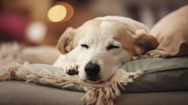 Puridad de enfoque en interiores siesta de primer plano