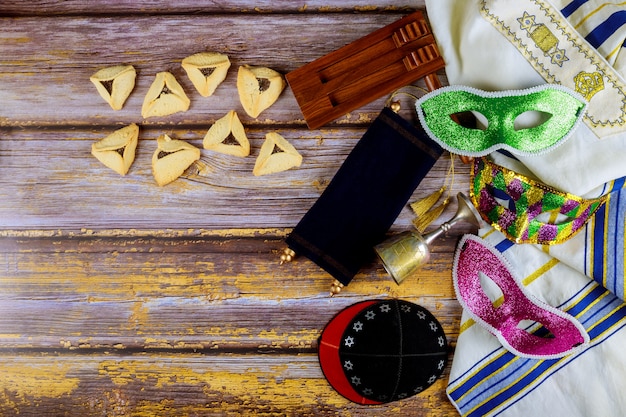 Purim jüdische Karnevalsfeier-Feiertagsplätzchen handgemacht