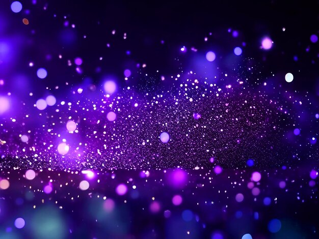 Purple Glitter Bokeh Lights Background Defocused Background Abstract Vector Imagem de fundo e