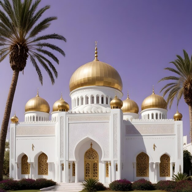 Foto el púrpura dorado de la mezquita