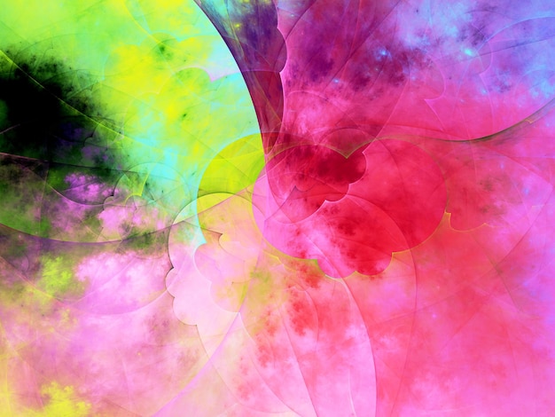 purpurfarbener abstrakter fraktaler Hintergrund 3D-Rendering-Illustration