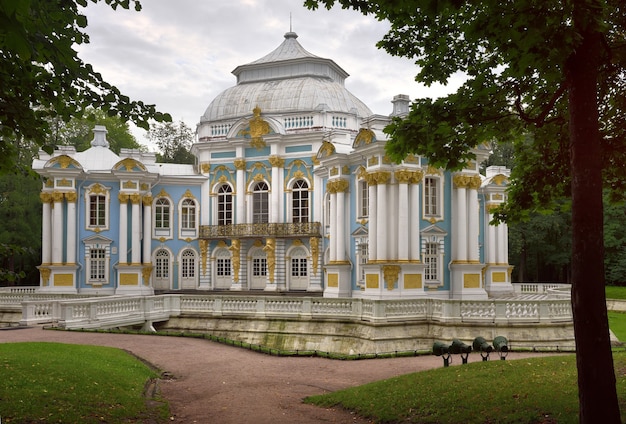 Puschkin Sankt Petersburg Russland09032020 die Gebäude der Eremitage im Katharinenpark