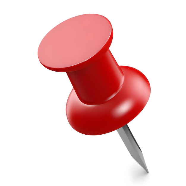 push vermelho 3D pin_ai_generated