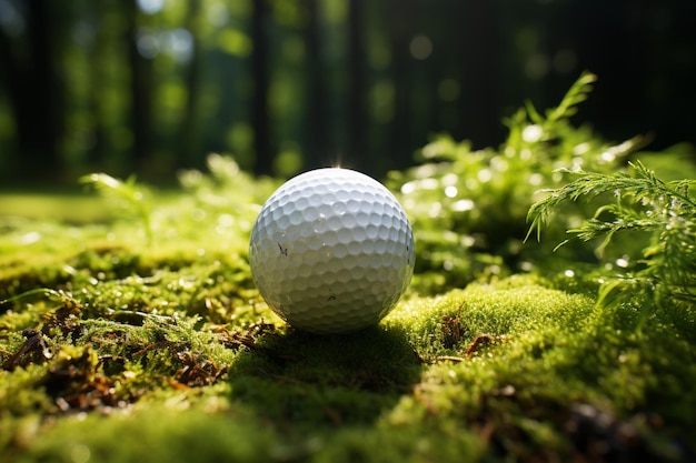 Putting Pro verschwommener Ball findet Loch