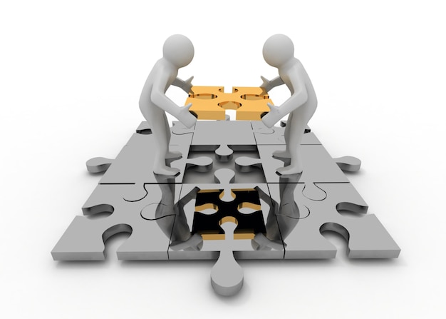 Puzzle-Geschäftskonzept