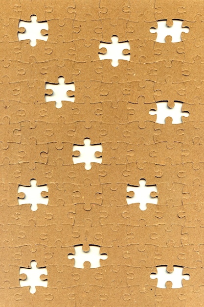 Puzzle mit fehlenden Teilen