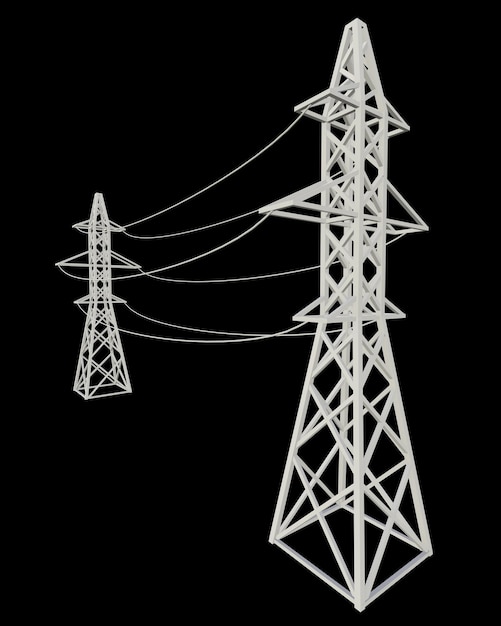 Pylon de alta tensión de la torre de transmisión de energía
