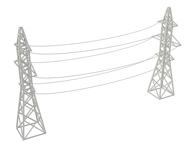 Pylon de alta tensión de la torre de transmisión de energía