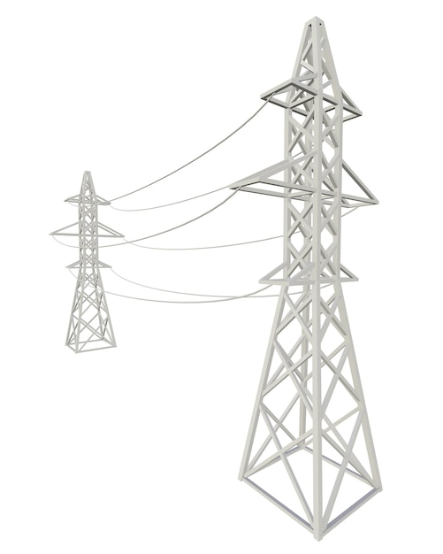 Pylon de alta tensión de la torre de transmisión de energía