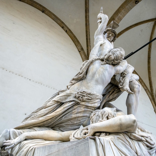 Pyrrhus- und Polyxena-Statue, Loggia dei Lanzi, Florenz